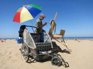 Rob tijdens Katwijk En Plein Air 2015