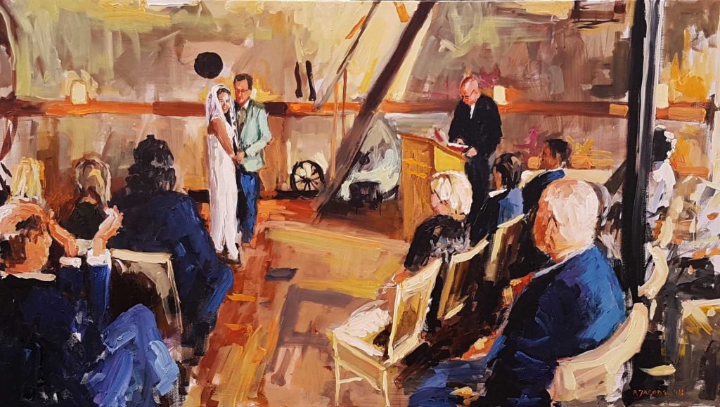 Live paint Ceremonie Noord Brabant Bavel 180426 80x140cm Rob Jacobs