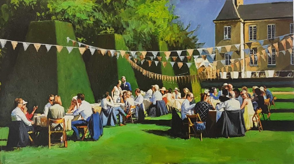 Live paint Diner Frankrijk Kay 160926 140x80cm Rob Jacobs
