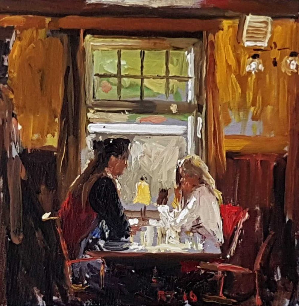 Live paint Kroeg Noord Holland Bergen 2016 25x25cm 3