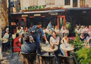 Live paint Terras Den Bosch 140x100cm Rob Jacobs