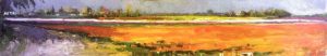 Bollen tulpenvelden Egmond 1 150x30cm olie 140425