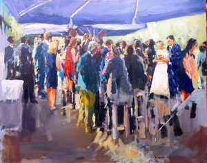 Live paint Borrel Zuid Holland Rotterdam 100x80cm Rob Jacobs