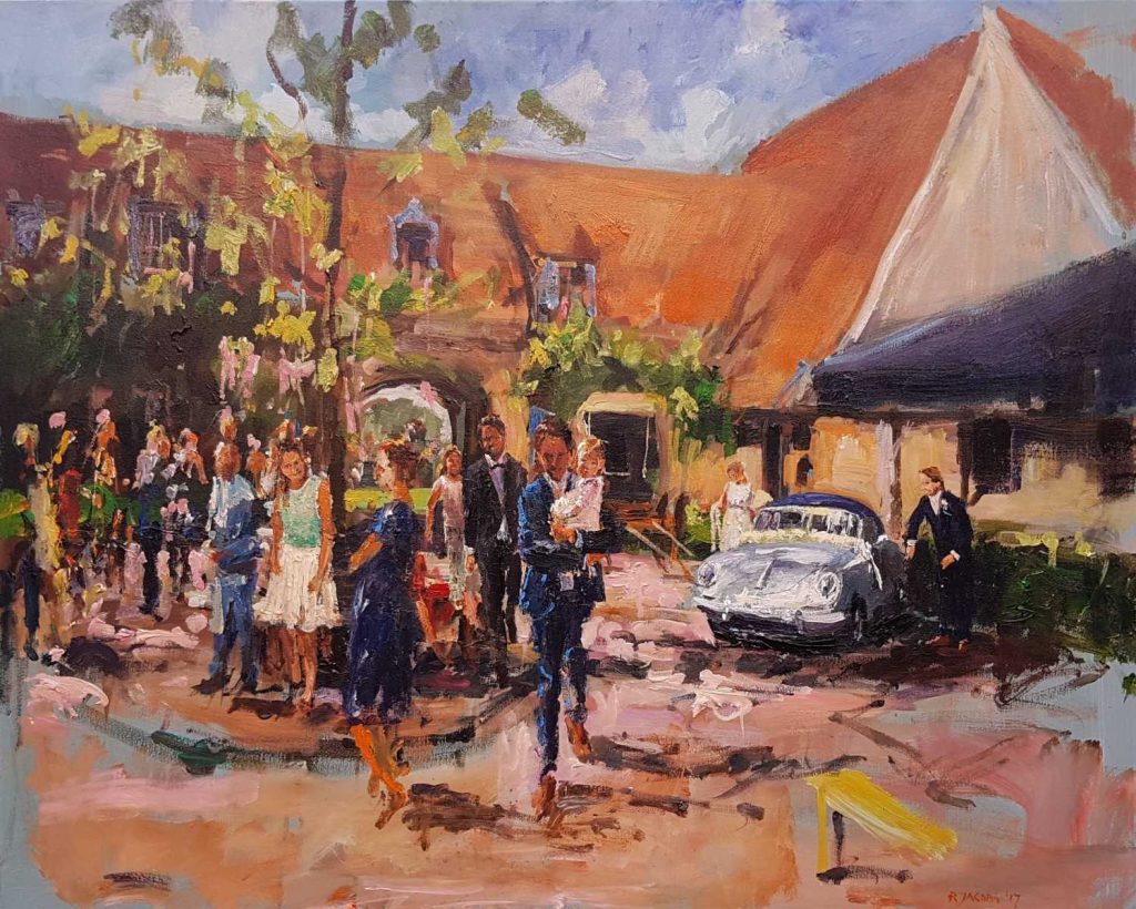 Live paint Bruiloft Overijssel Enschede 170609 80x100cm Rob Jacobs