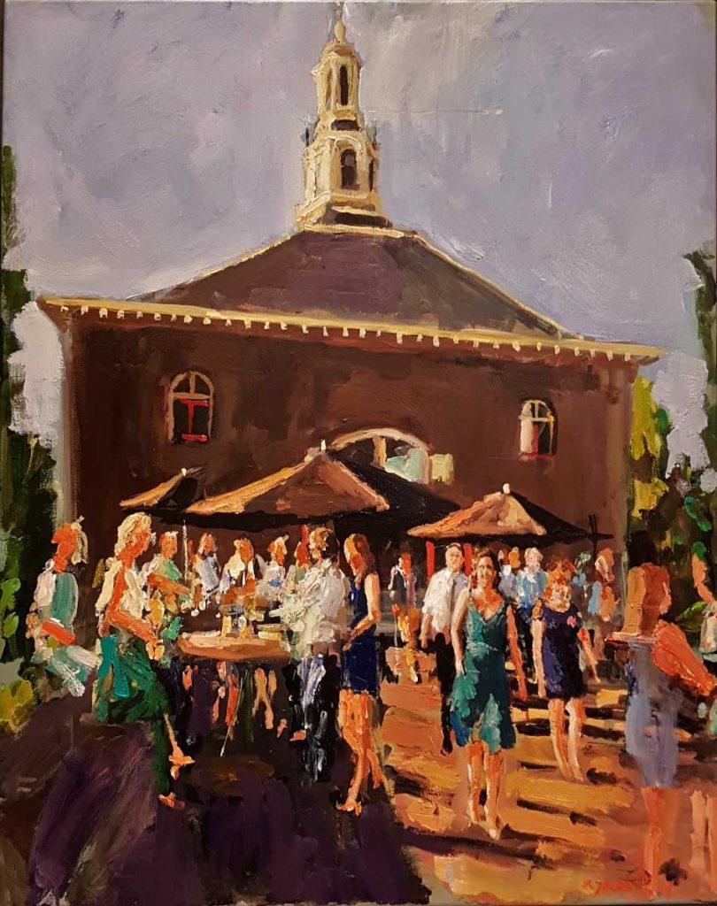 Live paint Buiten Evenement Zuid Holland Leiden 170526 100x80cm Rob Jacobs