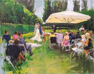 Live paint Ceremonie Limburg Sittard 80x100cm Rob Jacobs