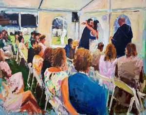 Live paint Ceremonie Noord Brabant Loosbroek 80x100cm Rob Jacobs