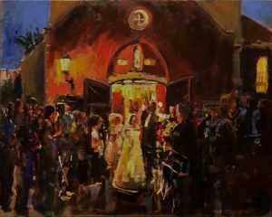 Live paint Ceremonie Noord Holland Amsterdam 100x80cm Rob Jacobs