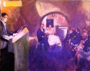 Live paint Ceremonie Utrecht Bunnik 80x100cm Rob Jacobs