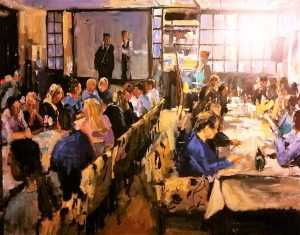 Live paint Diner Gelderland Geldrop 100x80cm Rob Jacobs