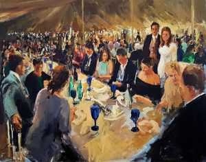 Live paint Diner Schotland 80x100cm Rob Jacobs