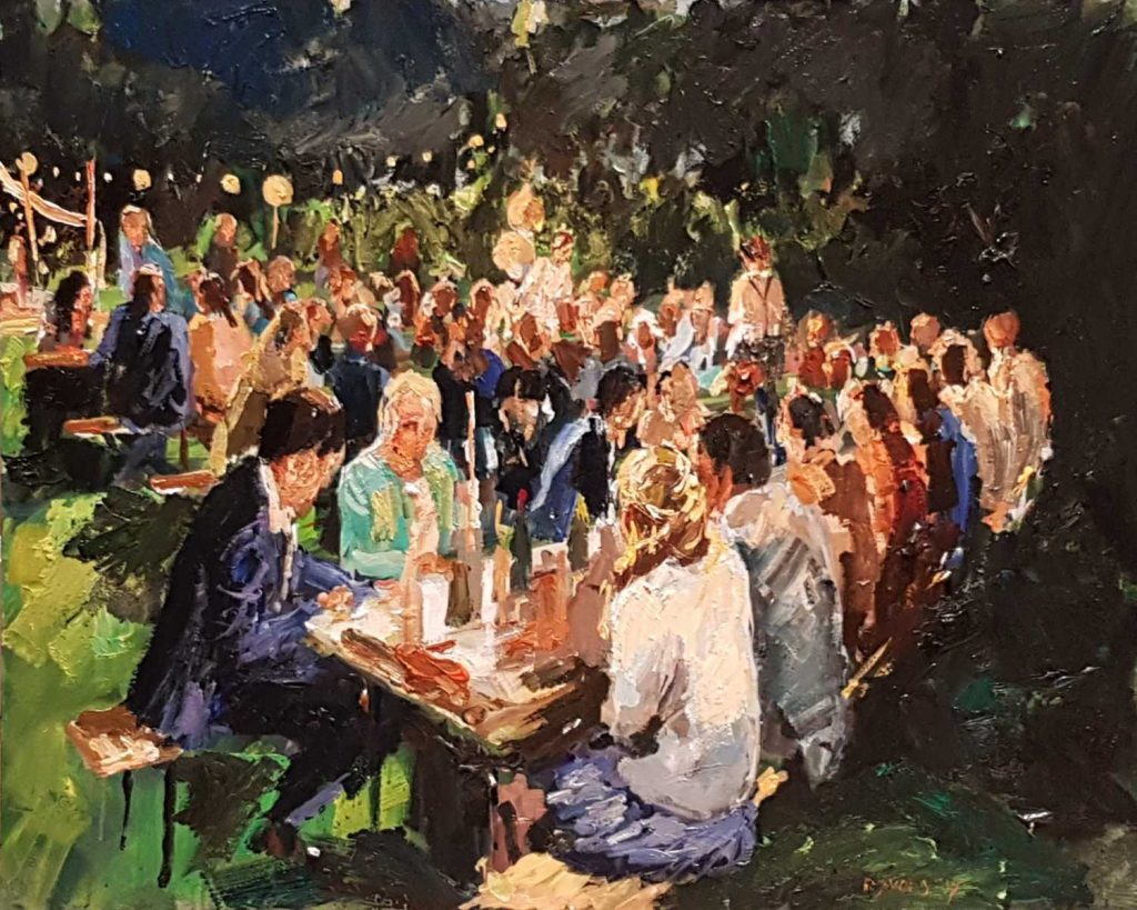 Live paint Diner Utrecht Leersum 170819 80x100cm Rob Jacobs
