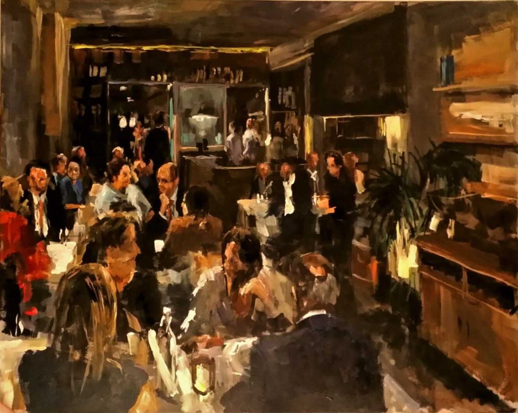Live paint Diner Utrecht Utrecht RitsArt 151211 100x80cm Rob Jacobs