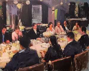 Live paint Diner Zeeland Hoofdplaat 80x100cm Rob Jacobs