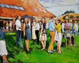 Live paint Evenement Friesland Goengahuize 80x100cm Rob Jacobs