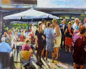 Live paint Feest Gelderland Hoog Soeren 80x100cm Rob Jacobs