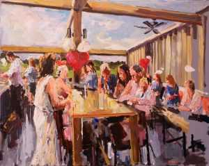 Live paint Feest Gelderland Teuge 100x80cm Rob Jacobs