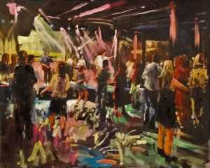 Live paint Feest Zuid Holland Gorinchem 100x80cm Rob Jacobs