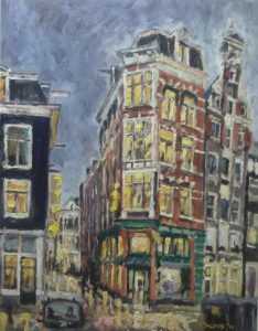 Live paint Geldersekade Stormsteeg Amsterdam 70x90cm Rob Jacobs