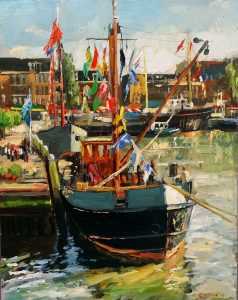 Live paint Haven Bruinvisch Furieade 56x22cm Rob Jacobs