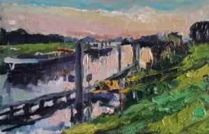Live paint Haven Zonsondergang Rob Jacobs