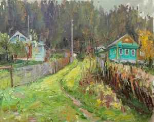 Live paint Landschap Regenachtige dag Rob Jacobs