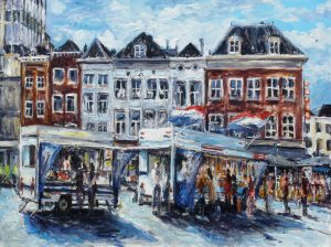 Live paint Loempia vis Noord Brabant Den Bosch 80x60cm Rob Jacobs