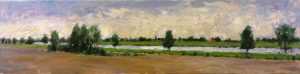 Live paint Maas Ammerzoden Gelderland Ammerzoden 2 120x30cm Rob Jacobs