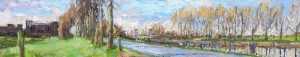 Live paint Sluis Engelen Haverley Noord Brabant Engelen 150x30cm Rob Jacobs