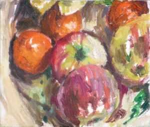 Live paint Stilleven Fruit 12x10cm Rob Jacobs