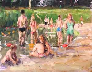 Live paint Strand Engelermeer 297x22cm Rob Jacobs