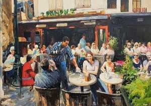 Live paint Terras Noord Brabant Den Bosch 140x100cm Rob Jacobs