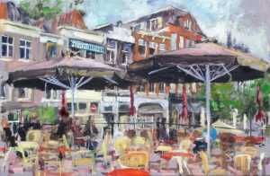 Live paint Terras Noord Brabant Terras Van Engelen 60x40cm Rob Jacobs