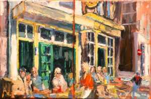 Live paint Terras Noord Brabant t Voske 2x18x24cm Rob Jacobs