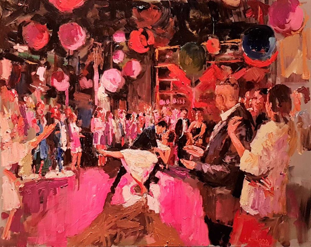 Live paint Trouwfeest Noord Holland Diemen 170422 80x100cm Rob Jacobs