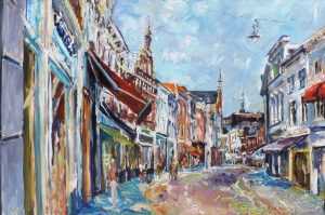 Live paint Vughterstraat Noord Brabant Den Bosch 120x80cm Rob Jacobs