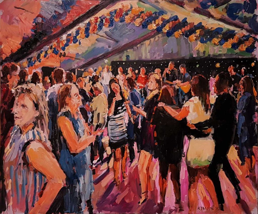 Live paint bijeenkomst Noord Brabant Best 180519 100x120cm Rob Jacobs