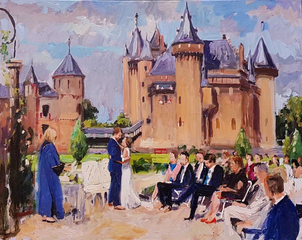 Live paint ceremonie Utrecht DeHaar 180518 80x100cm Rob Jacobs