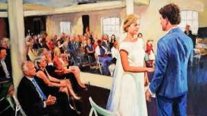 Live paint Ceremonie Den Bosch Noord Brabant 80x140cm Rob Jacobs