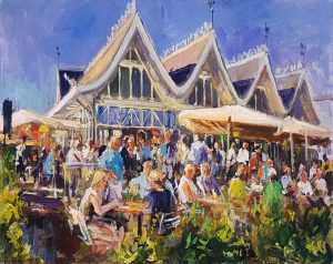 Live paint Diner Vleuten Utrecht 80x100cm Rob Jacobs