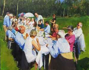 Live paint Diner Goirle Noord Brabant 80x100cm Rob Jacobs