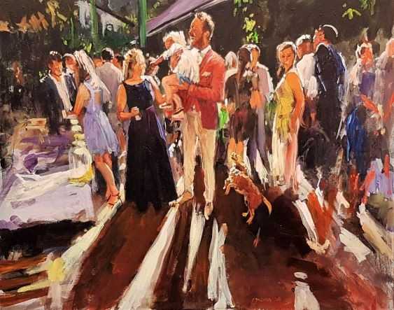 Live paint Feest Amsterdam Noord Holland 180720 80x100cm Rob Jacobs