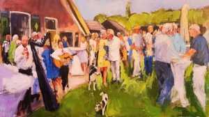 Live paint Feest Gorssel Gelderland 80x140cm Rob Jacobs