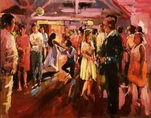 Live paint Feest Olmenhorst 80x100cm Rob Jacobs