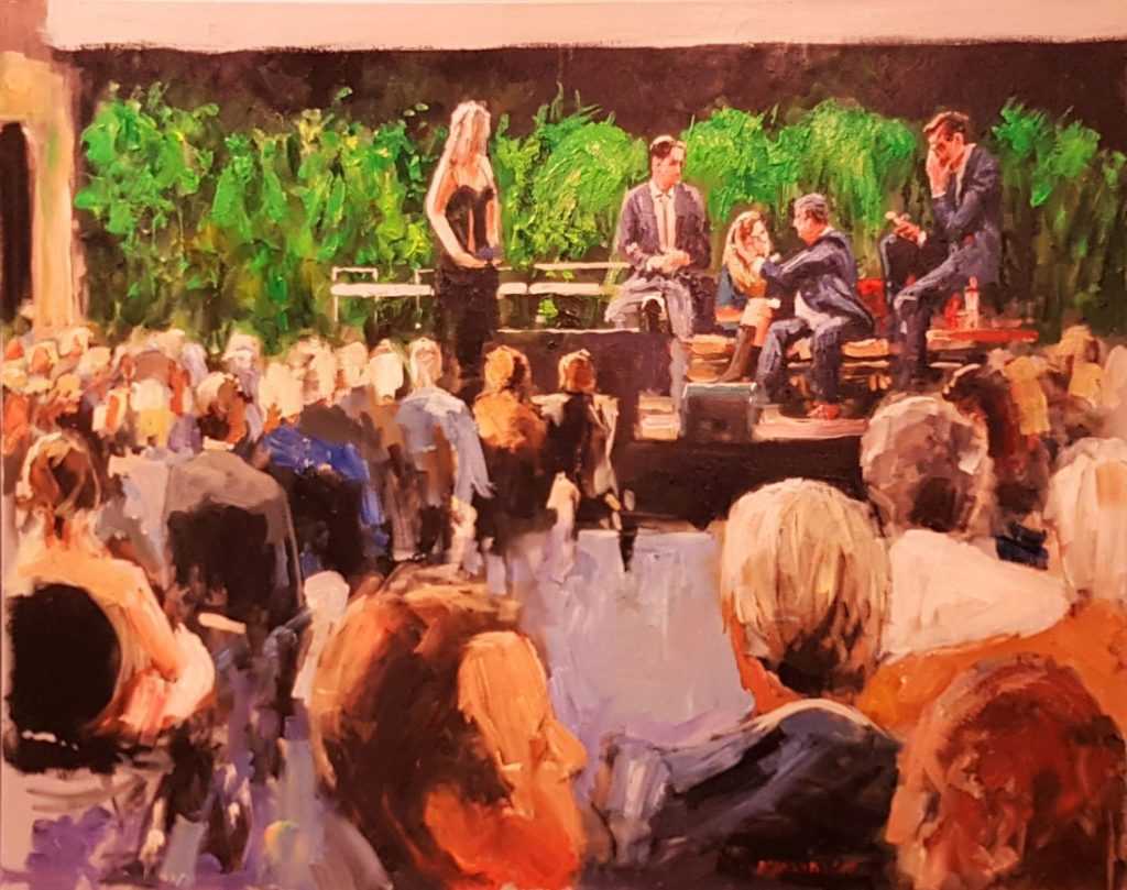 Live paint Ceremonie Hoofddorp Noord Holland 80x100cm Rob Jacobs