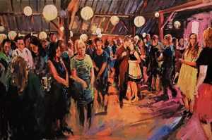 Live paint Feest Oirschot Noord Brabant 80x120cm Rob Jacobs