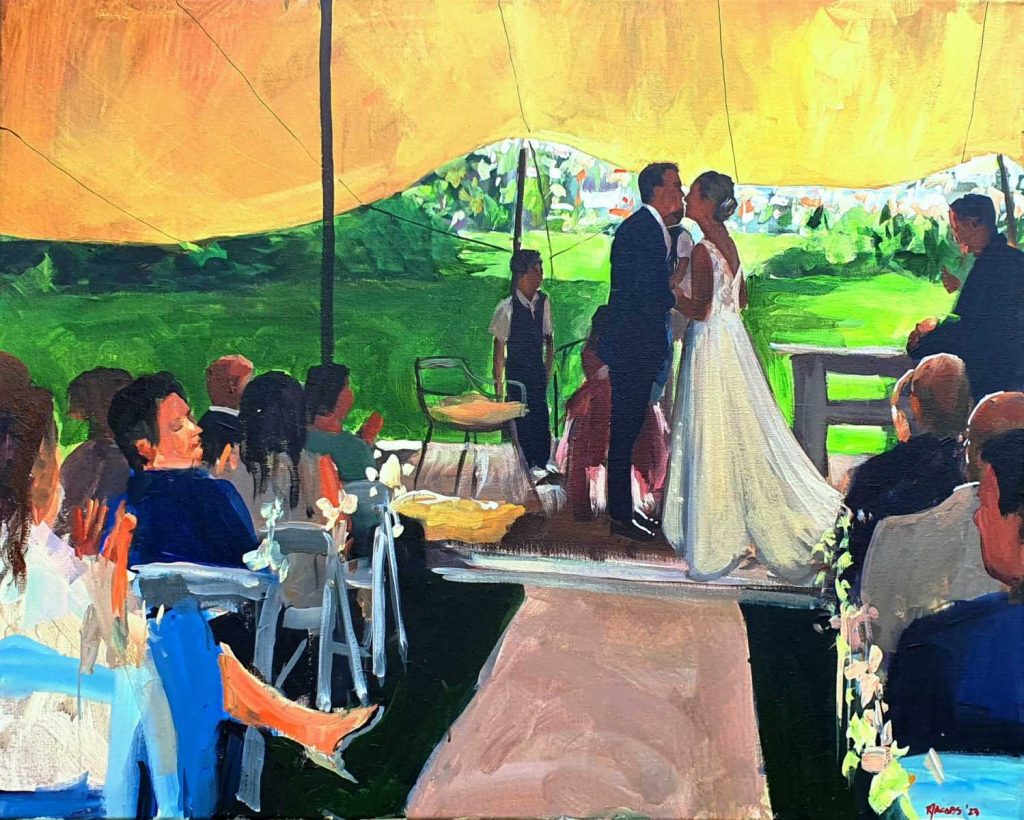 Live paint Groesbeek evenement Gelderland 230901 80x100cm Rob Jacobs
